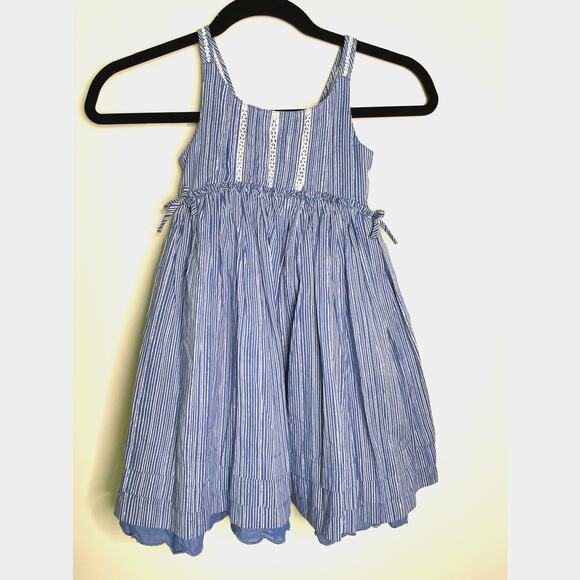 Tommy Hilfiger Girls' Smocked Back Chambray Dress size 6 Blue - Picture 1 of 8